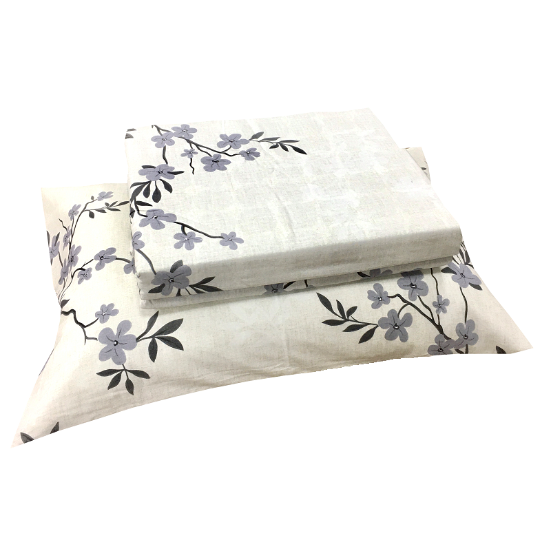 Простирадло ДОМАШНІЙ ТЕКСТИЛЬ 180х215см, бязь набивна, 120 гр/м2